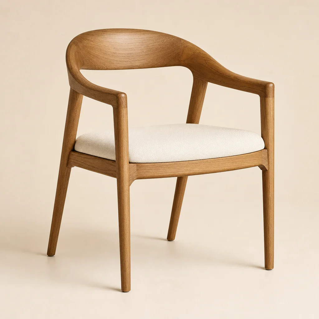 Azure Sculptural Dining Armchair by Starwood Furniture - Image 1