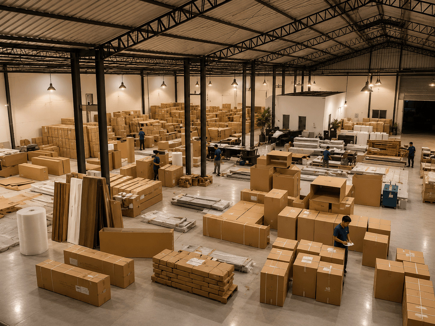 Furniture export packing and logistics at Starwood Furniture Indonesia