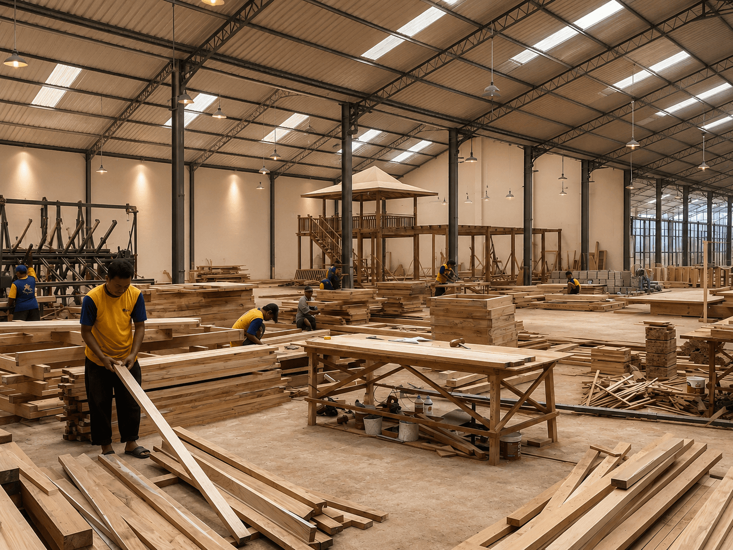 Starwood Furniture manufacturing facility in Jepara, Indonesia
