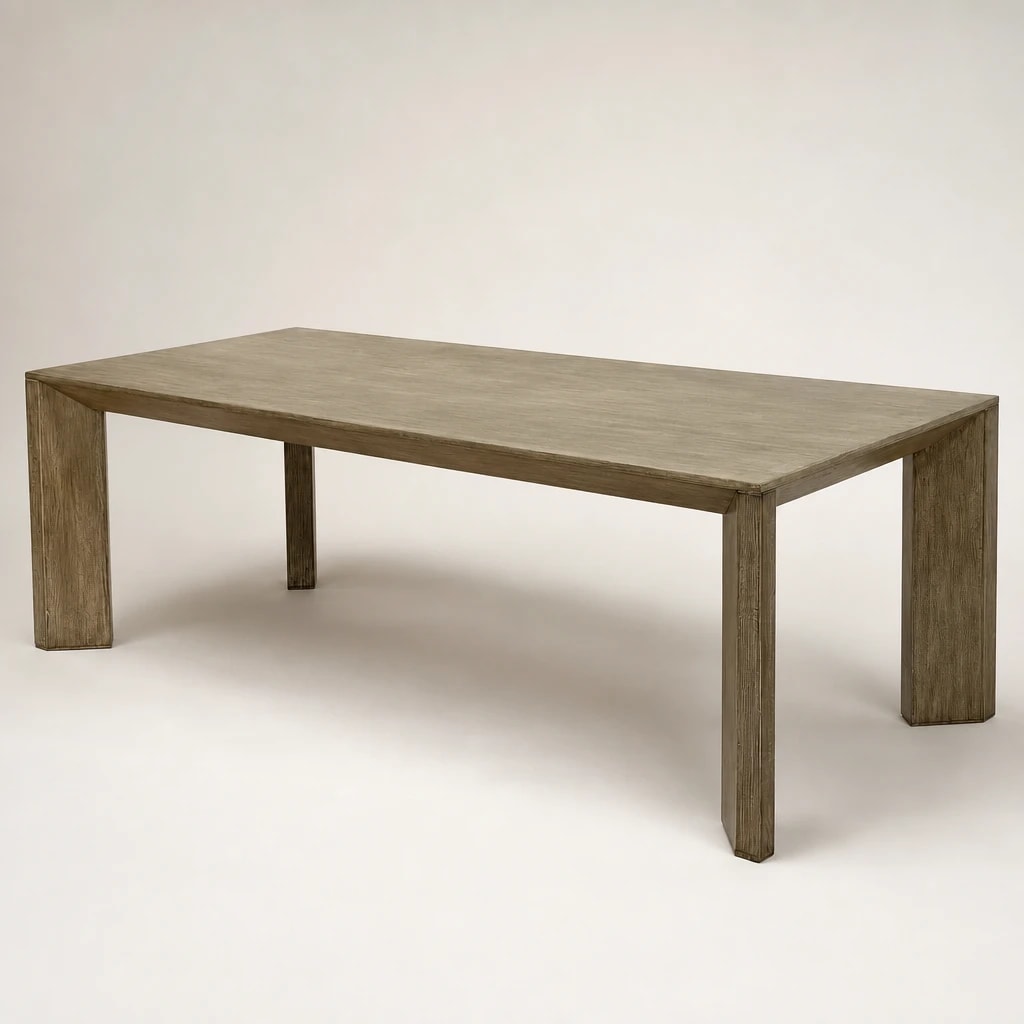 Block-Leg Rectangular Teak Dining Table Block-Leg Rectangular Teak Dining Table by Starwood Furniture Indonesia