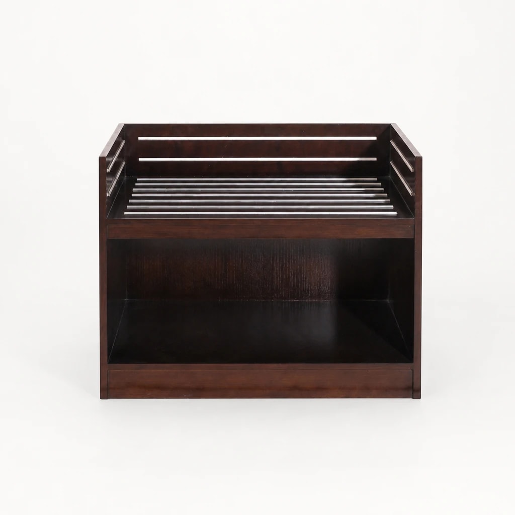 Compact Teak Luggage Rack with Shelf Compact Teak Luggage Rack with Shelf by Starwood Furniture Indonesia