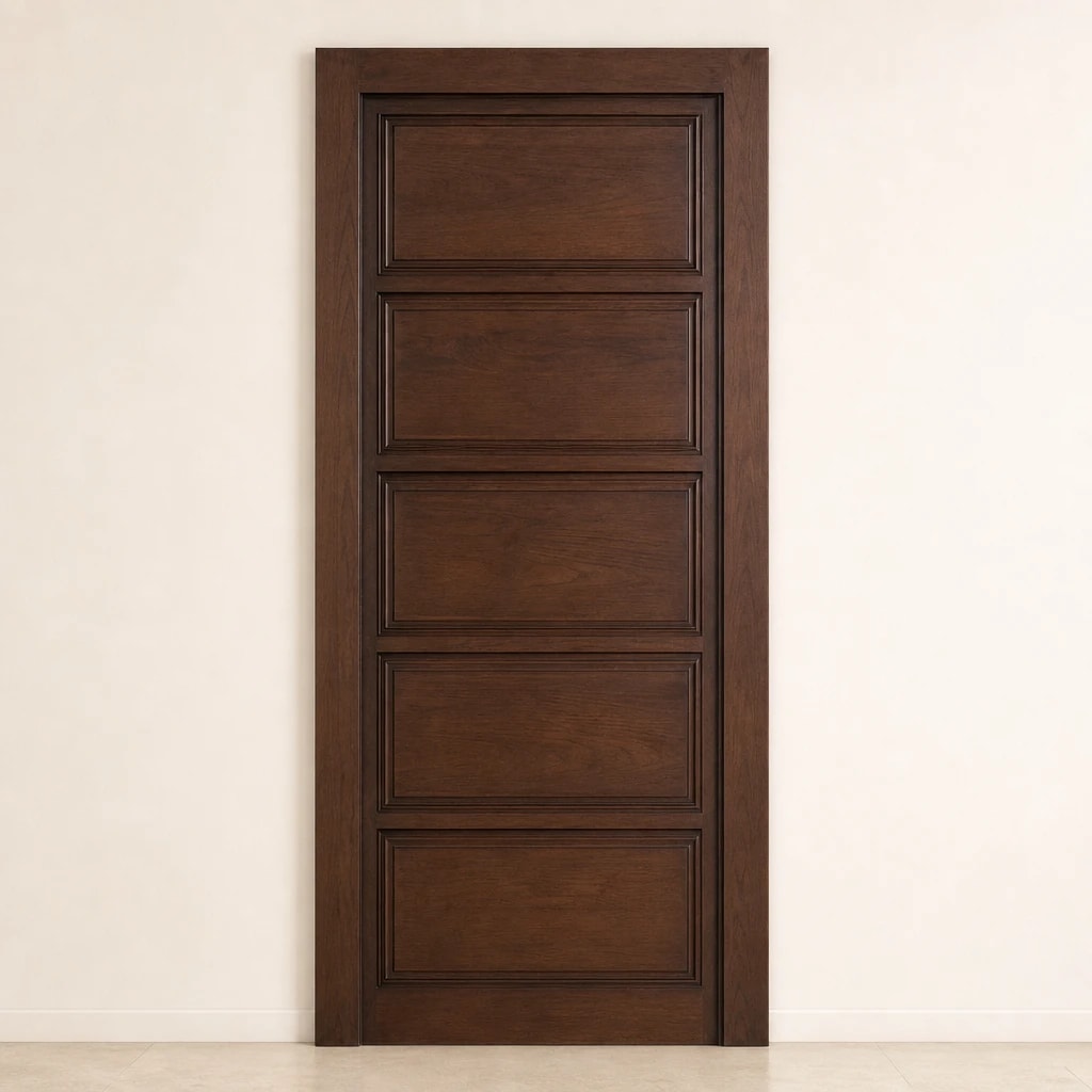 Five-Panel Solid Wood Interior Door Five-Panel Solid Wood Interior Door by Starwood Furniture Indonesia