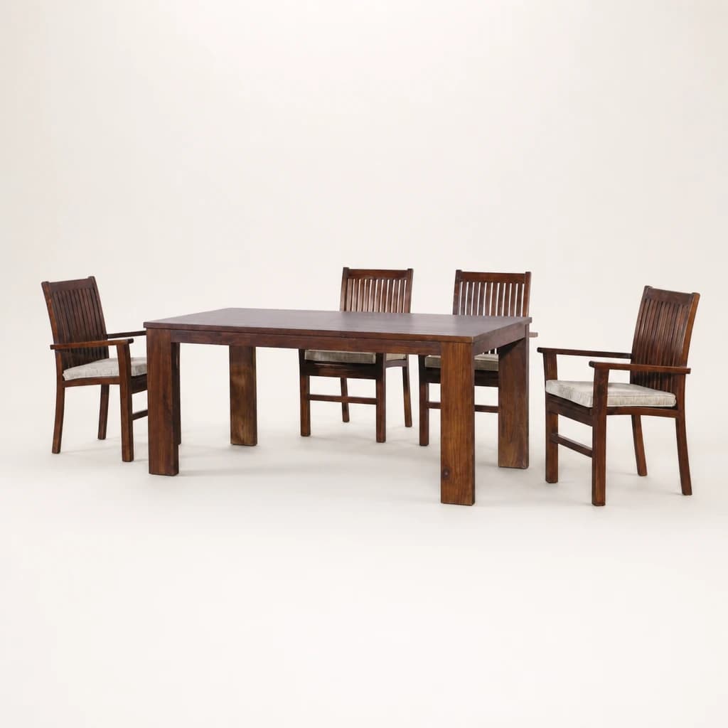 Rectangular Solid Teak Dining Set by Starwood Furniture