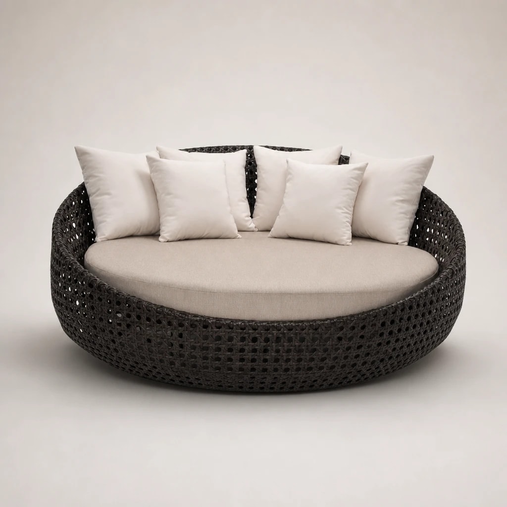 Round Woven Outdoor Daybed Round Woven Outdoor Daybed by Starwood Furniture Indonesia
