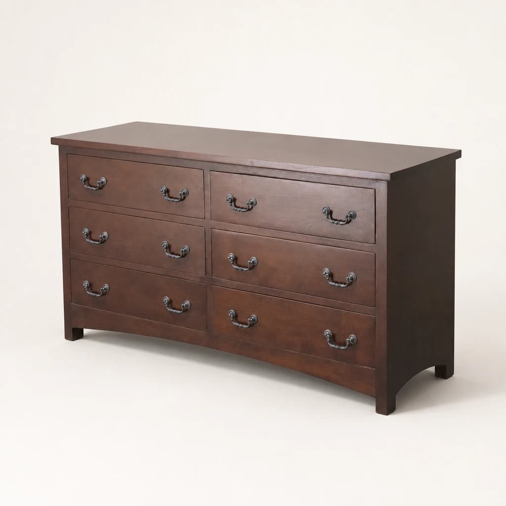 Six-Drawer Teak Console Chest, custom furniture manufactured in Jepara, Indonesia - Image 1