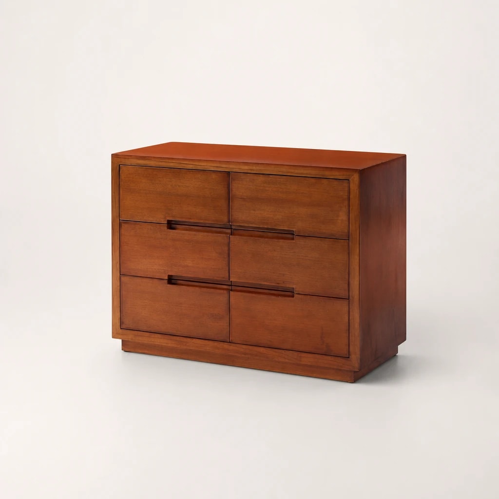 Six-Drawer Teak Low Chest Six-Drawer Teak Low Chest by Starwood Furniture Indonesia