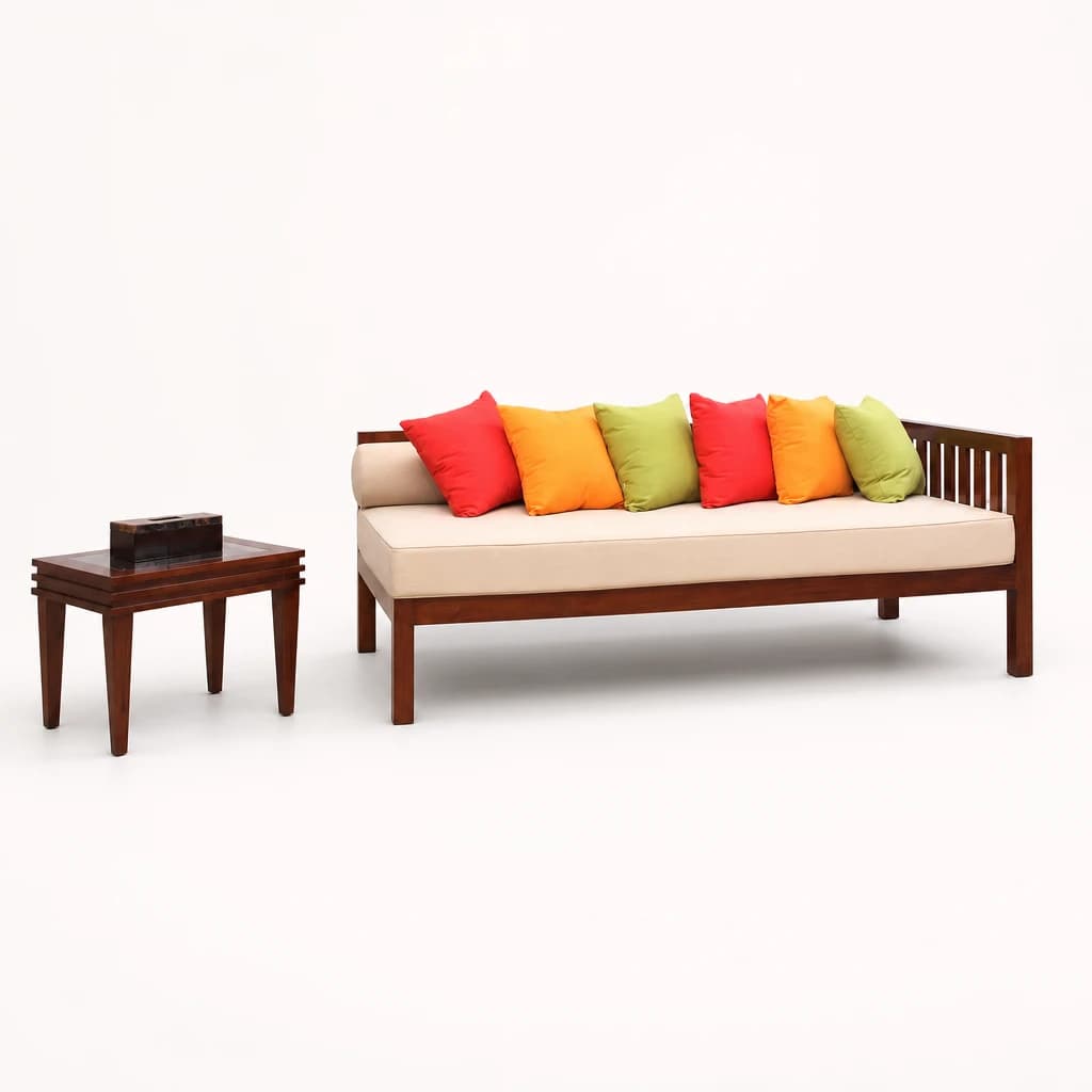 Slatted Back Teak Daybed Set by Starwood Furniture