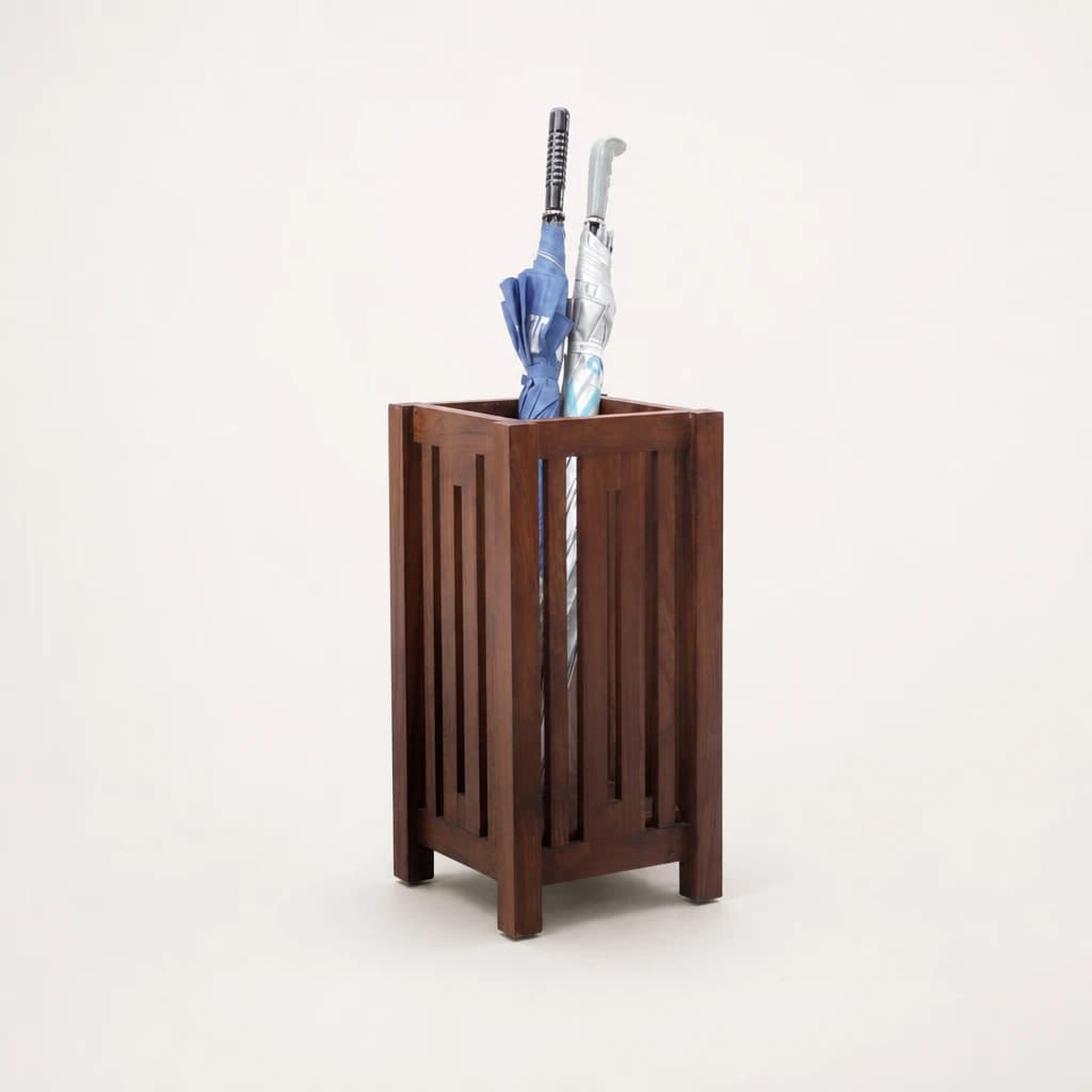 Slatted Teak Umbrella Stand by Starwood Furniture