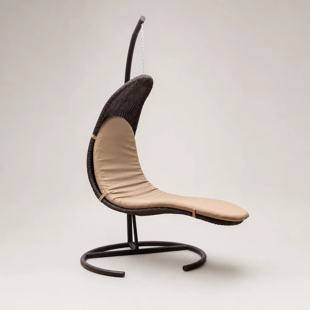 Suspended Outdoor Lounge Chair, custom furniture manufactured in Jepara, Indonesia - Image 1