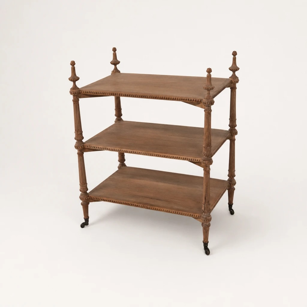 Turned-Leg Three-Tier Display Stand Turned-Leg Three-Tier Display Stand by Starwood Furniture Indonesia