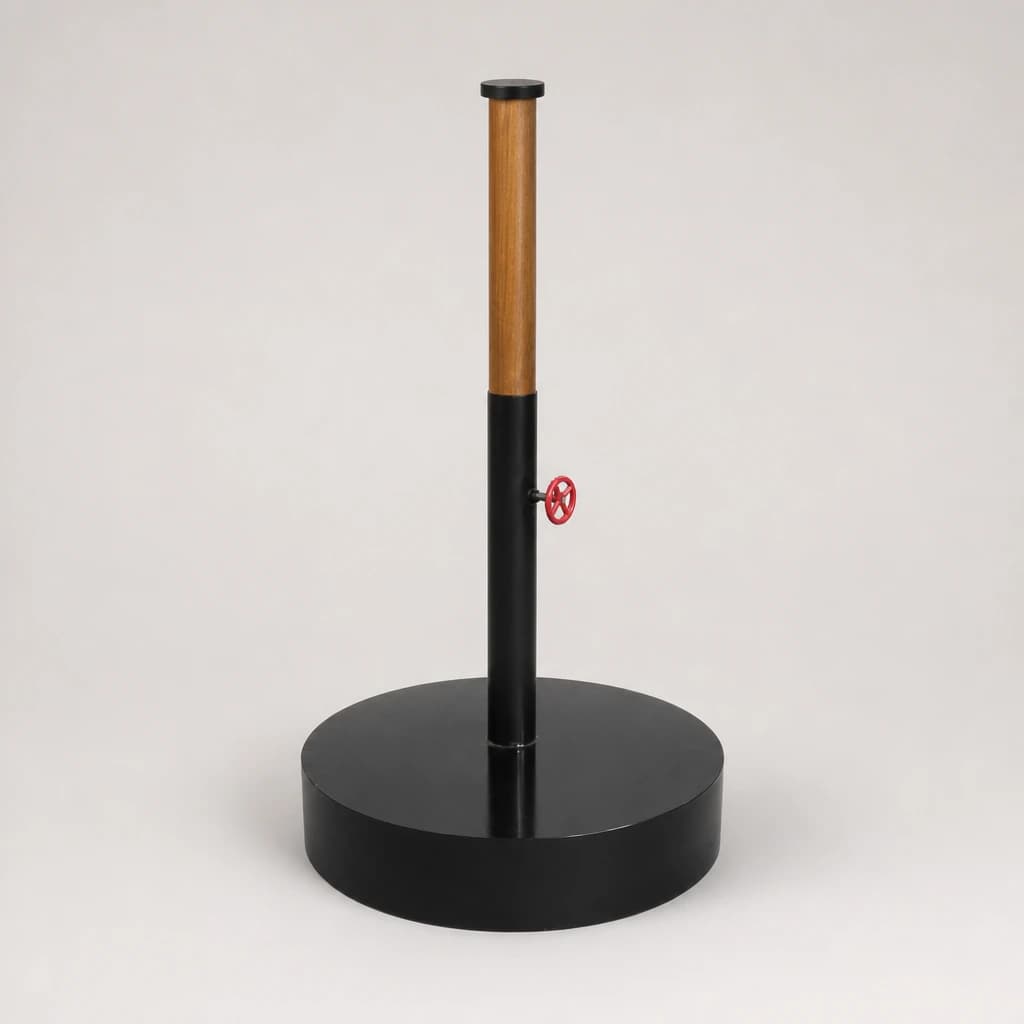 Weighted Teak Parasol Base by Starwood Furniture