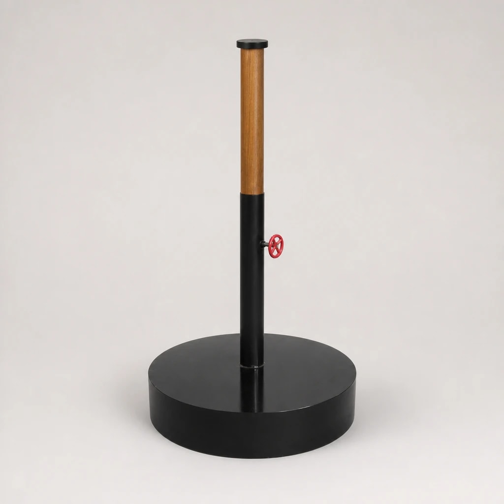 Weighted Teak Parasol Base Weighted Teak Parasol Base by Starwood Furniture Indonesia