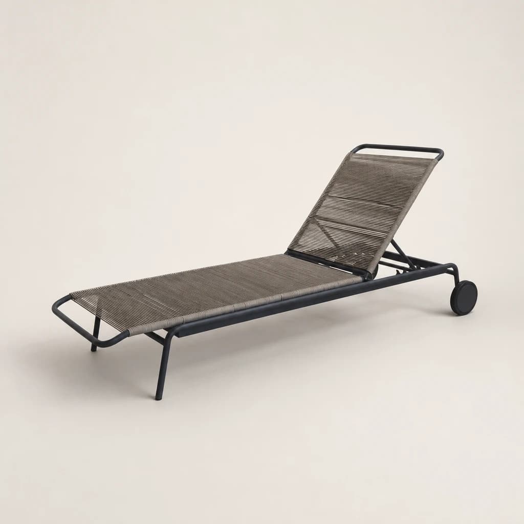 Woven Adjustable Outdoor Sun Lounger by Starwood Furniture