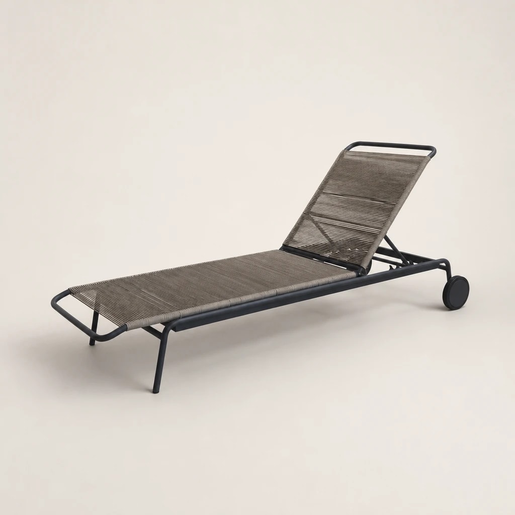 Woven Adjustable Outdoor Sun Lounger by Starwood Furniture