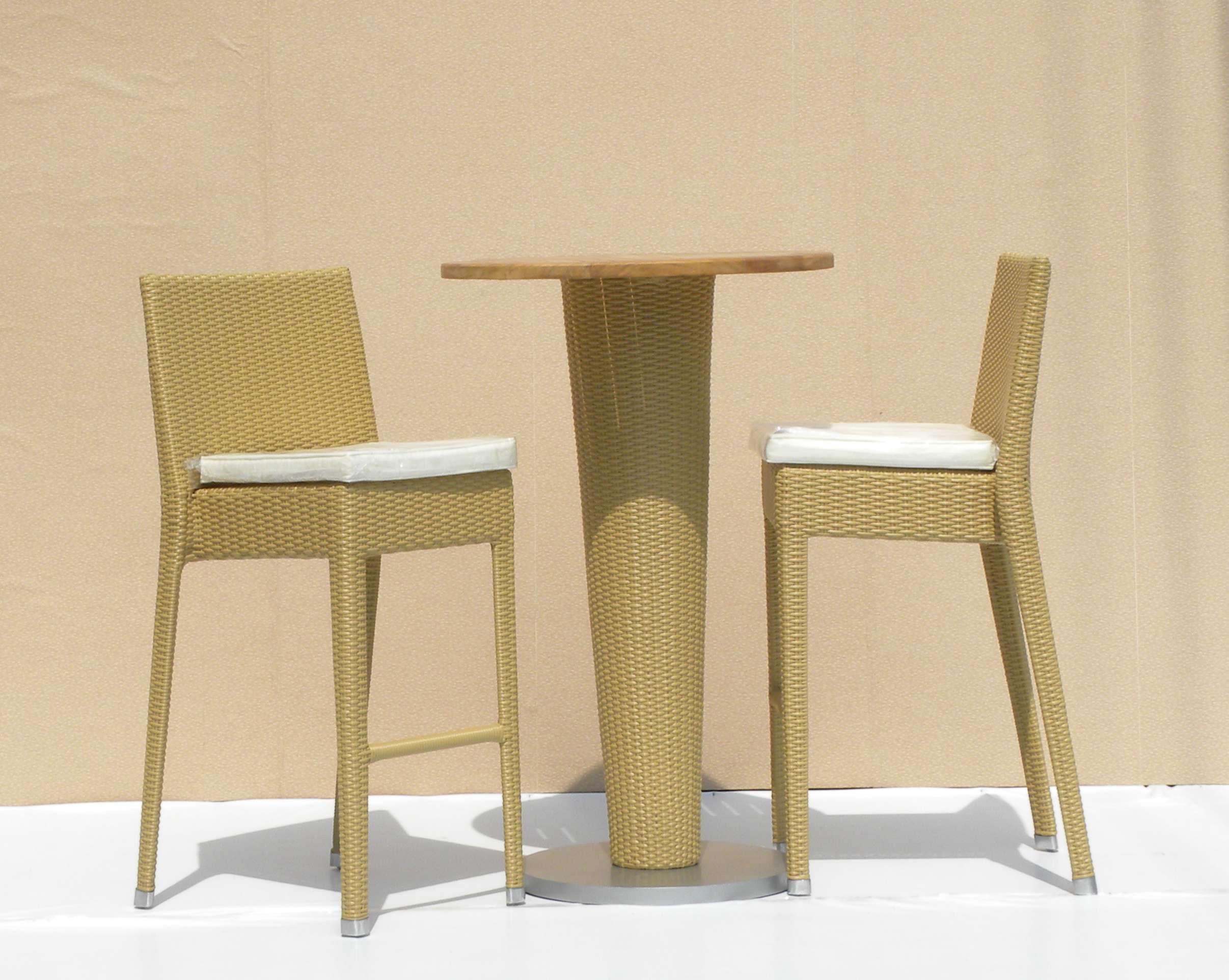 Resort Teak Bar Chair & Table Set - Java High by Starwood Furniture - Image 1