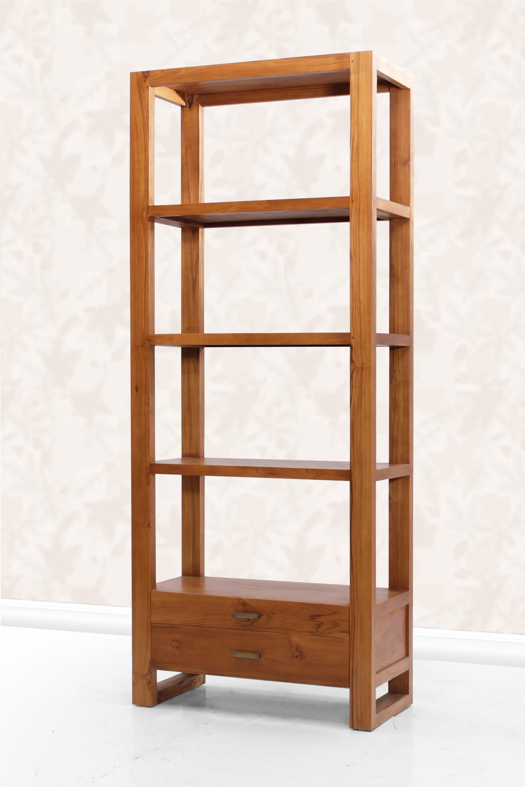 Artisan Teak Book Rack - Sumatra Open by Starwood Furniture - Image 1