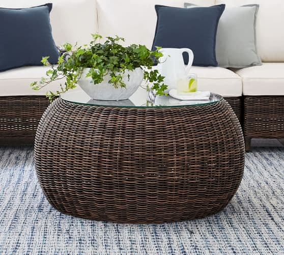 Garden Teak Coffee Table - Bali Round by Starwood Furniture - Image 1