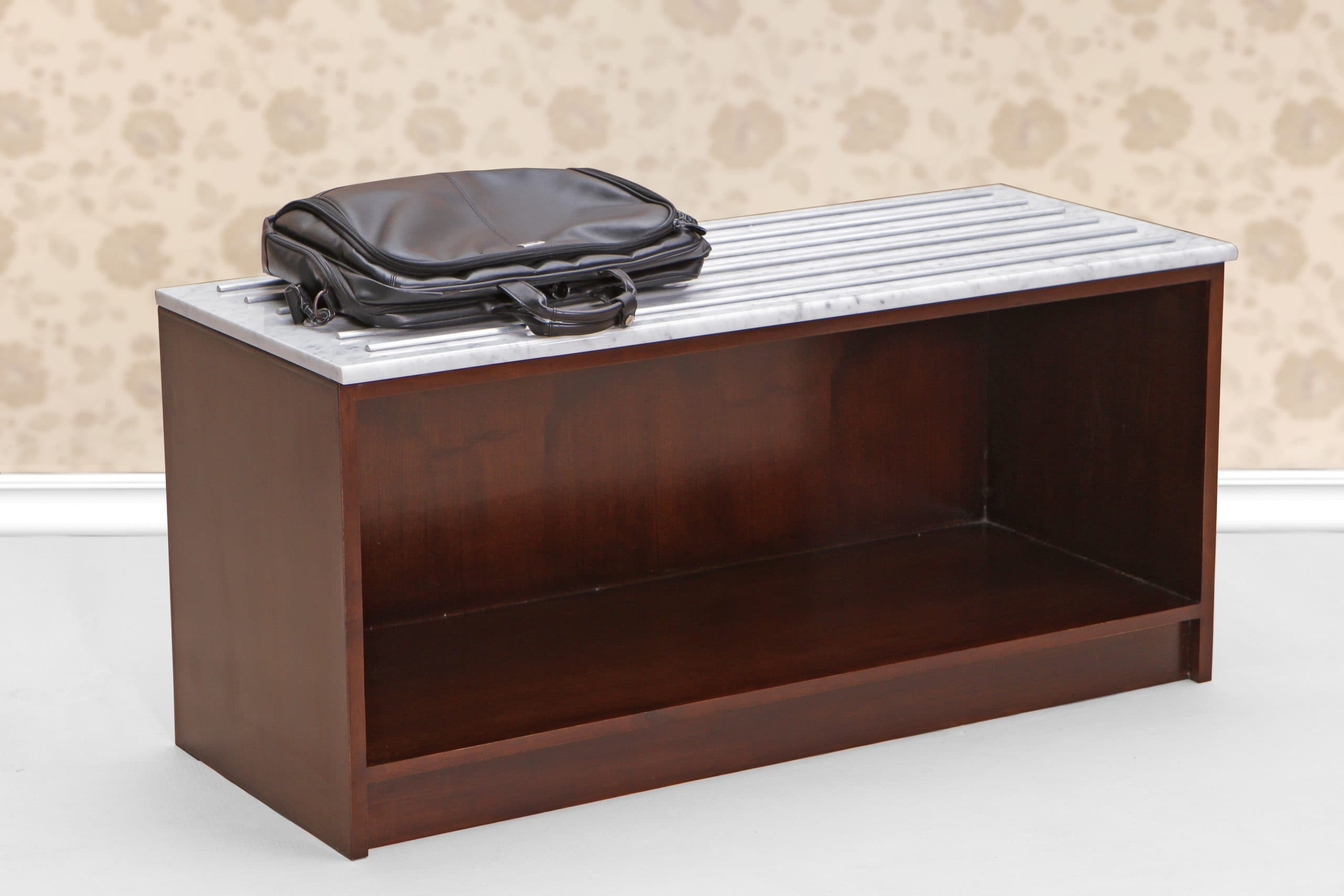 Elegant Teak Luggage Rack - Flores Classic by Starwood Furniture - Image 1