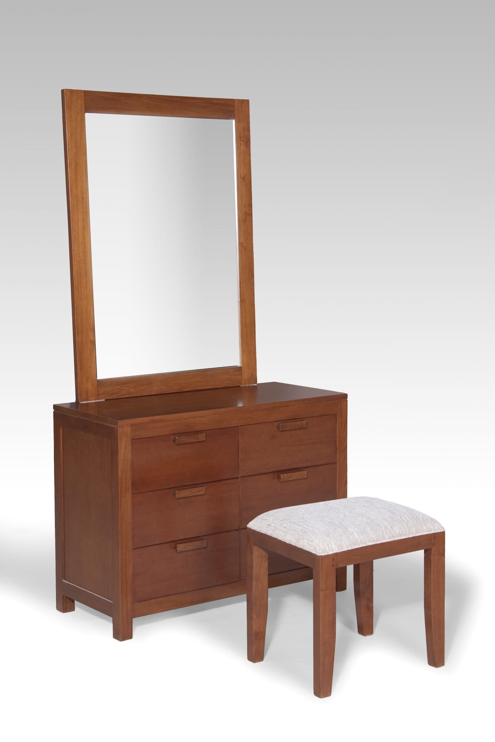 Modern Teak Mirror & Dressing Table - Java Full-Length by Starwood Furniture - Image 1