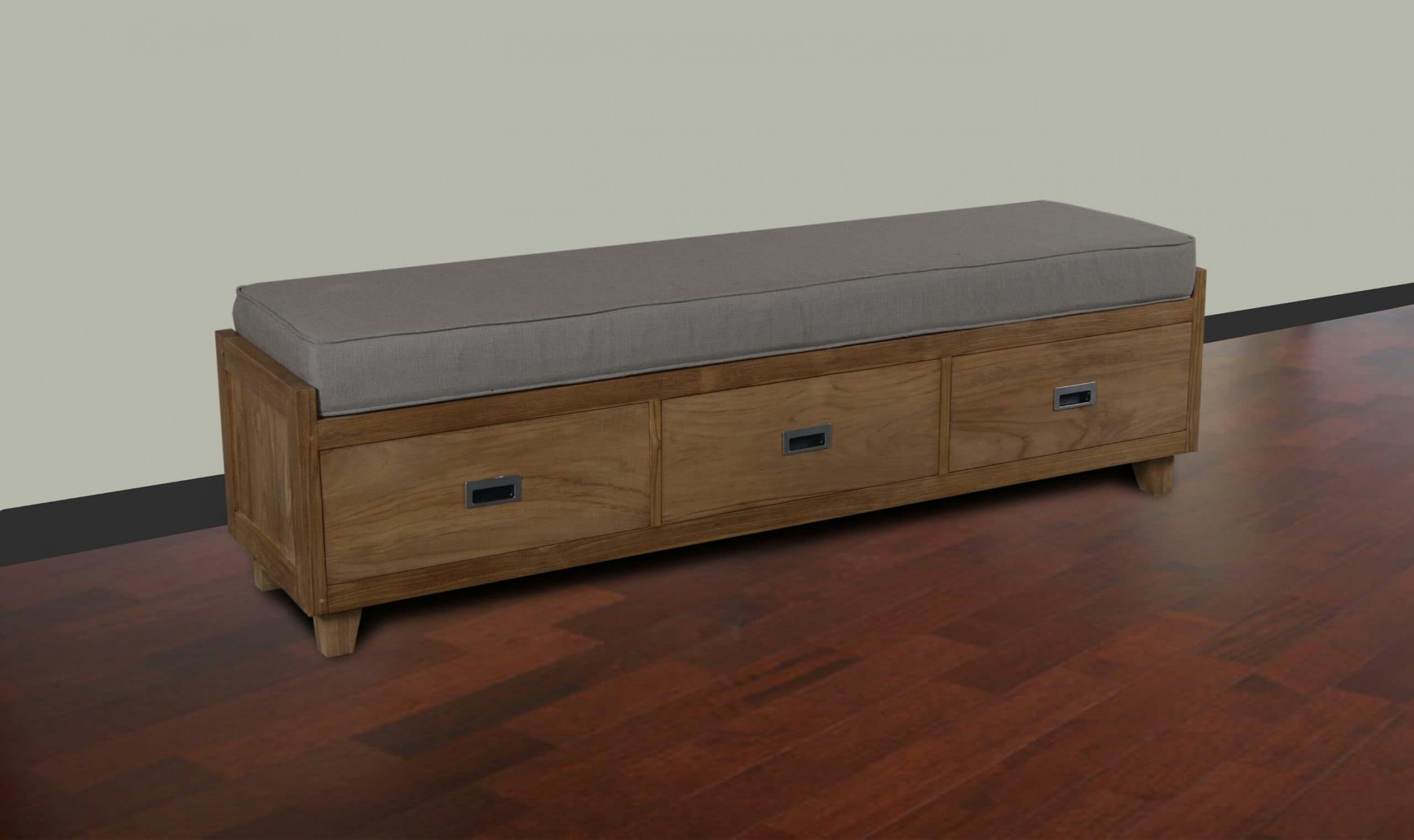Classic Teak Ottoman - Bali Cube by Starwood Furniture - Image 1