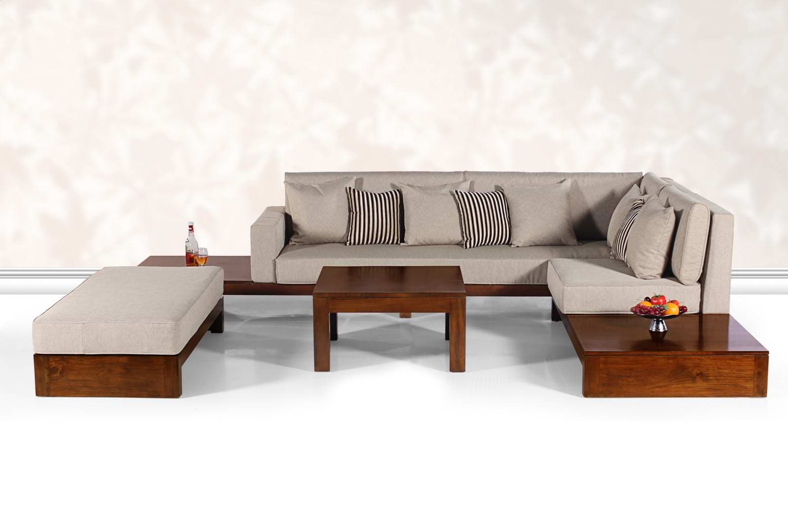 Refined Teak Sofa - Flores Sectional by Starwood Furniture - Image 1