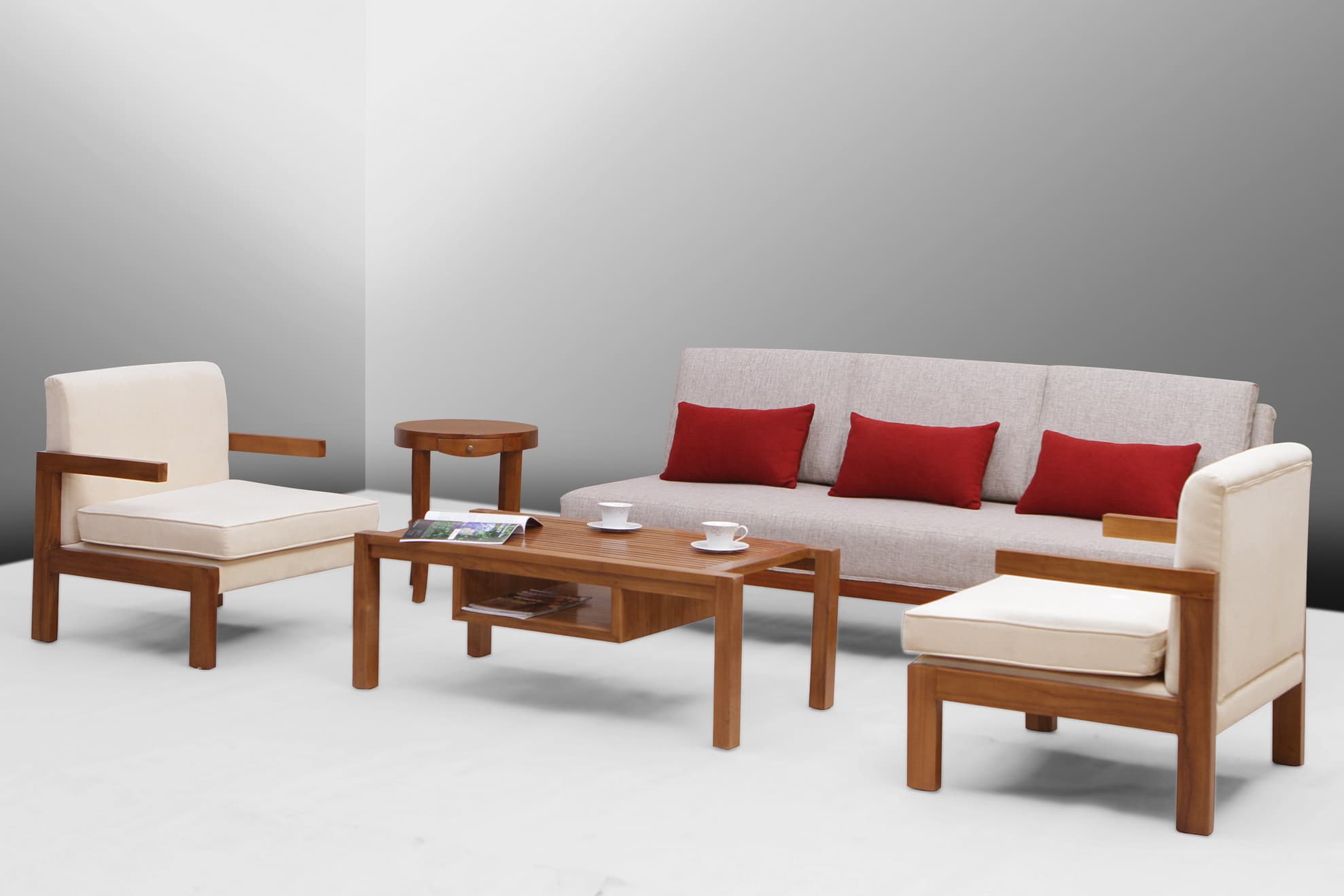 Rustic Teak Sofa - Lombok Daybed-Sofa by Starwood Furniture - Image 1