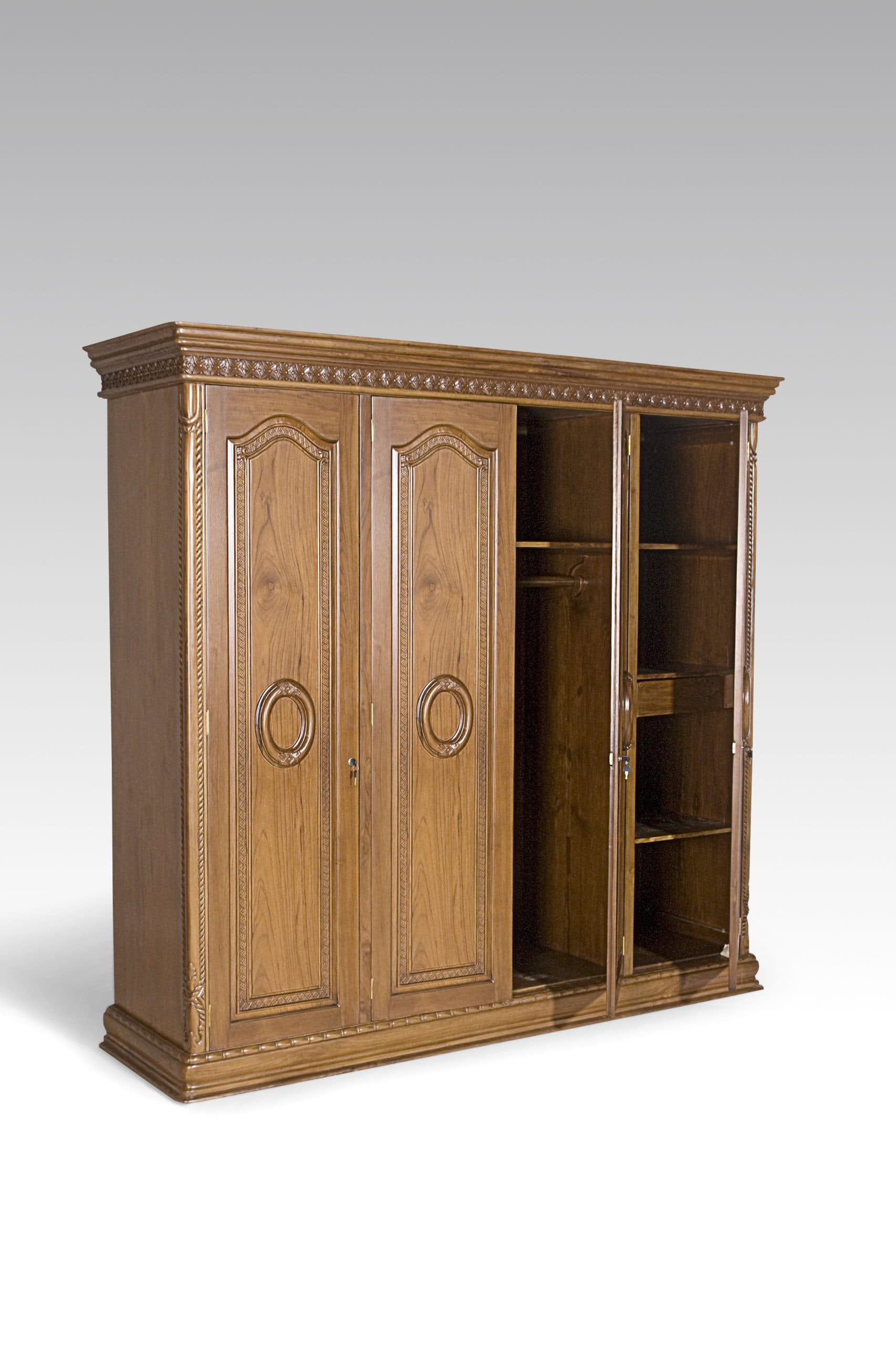 Classic Teak Wardrobe - Bali Double by Starwood Furniture - Image 1