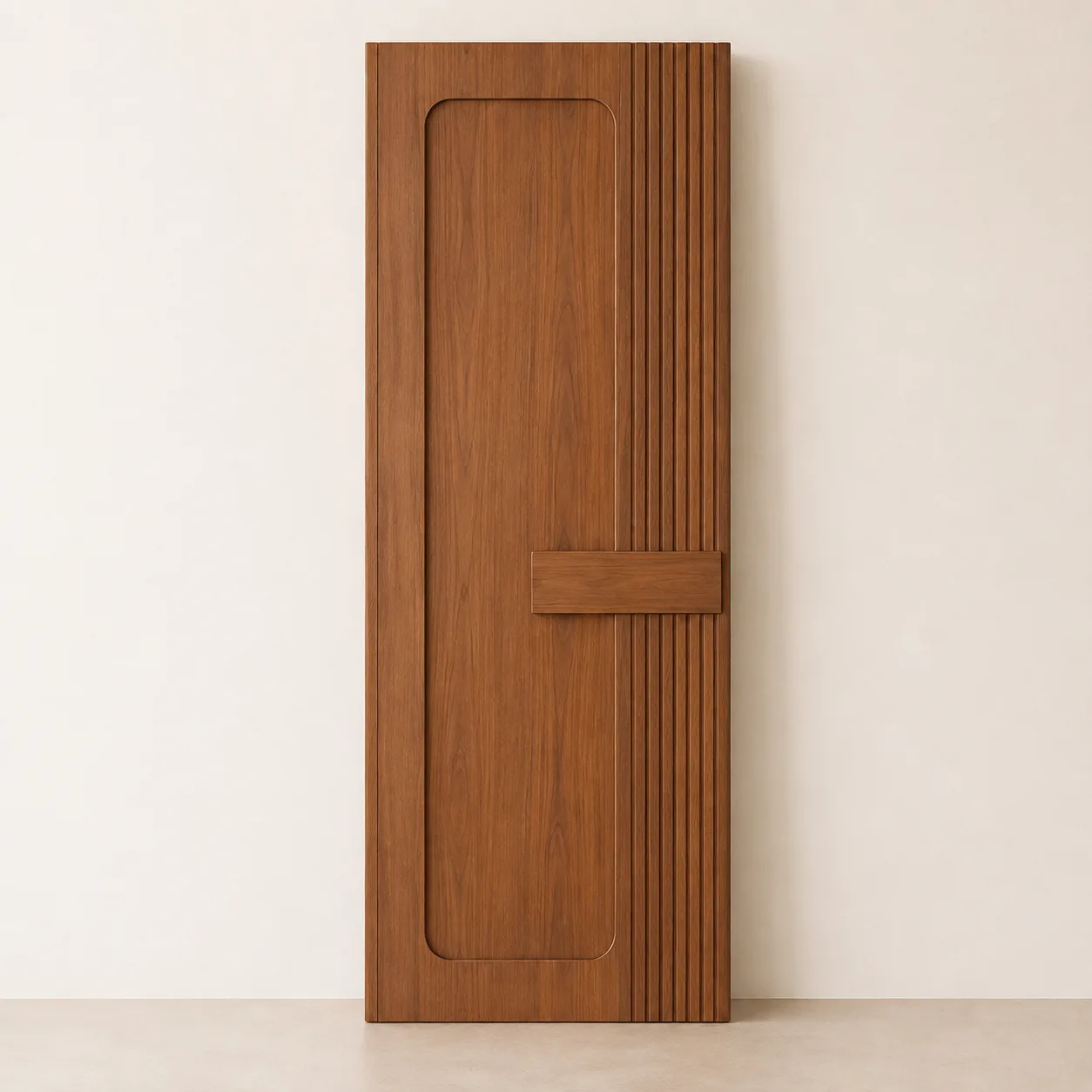 Arched Panel Teak Interior Door by Starwood Furniture