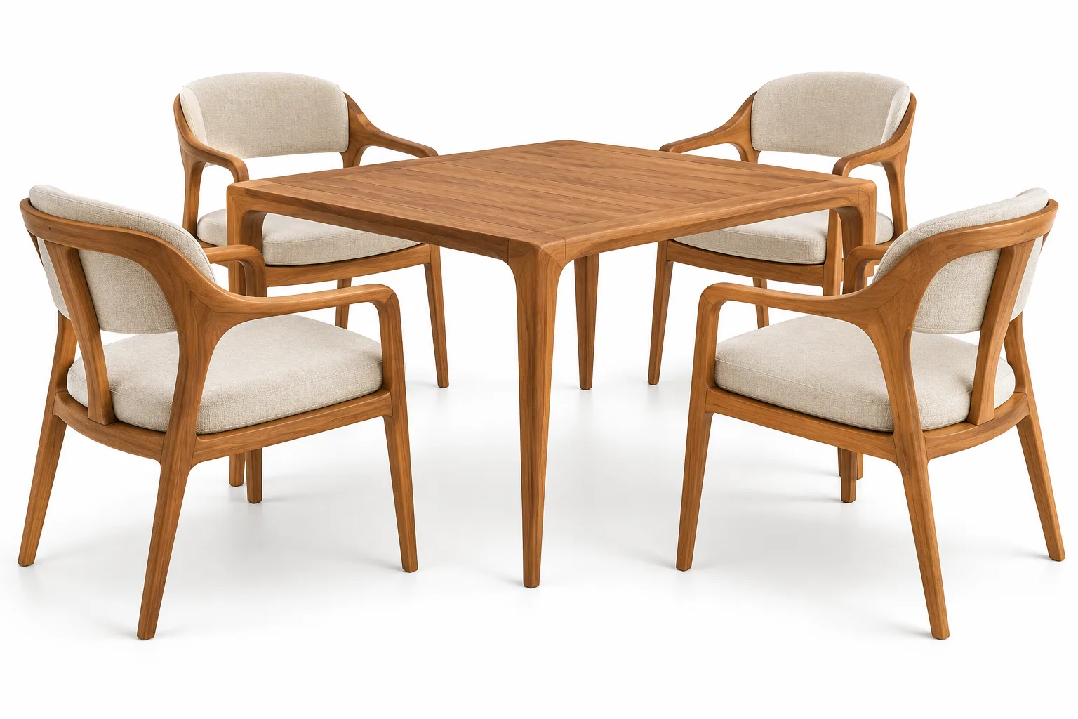 Resort Teak Dining Table - Java Extendable by Starwood Furniture - Image 1