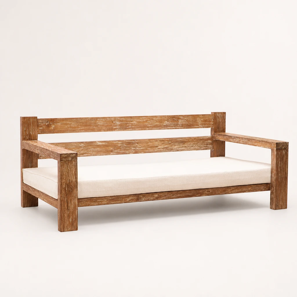 Open Frame Teak Daybed