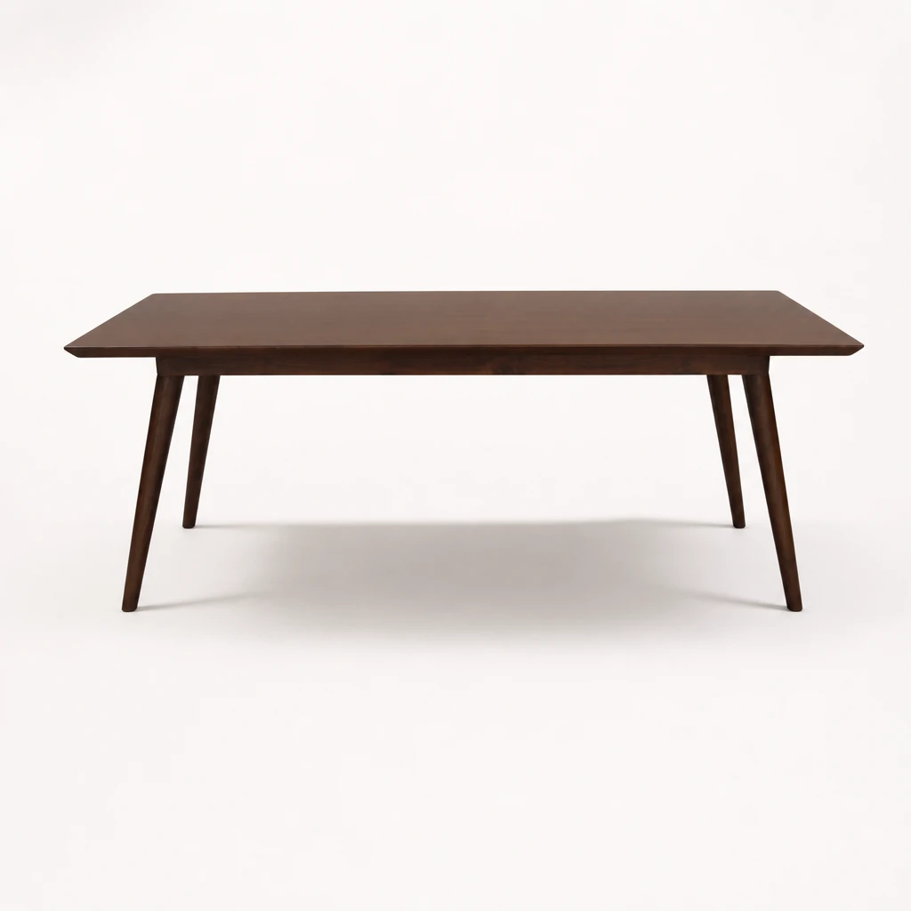 Slim Rectangular Teak Dining Table