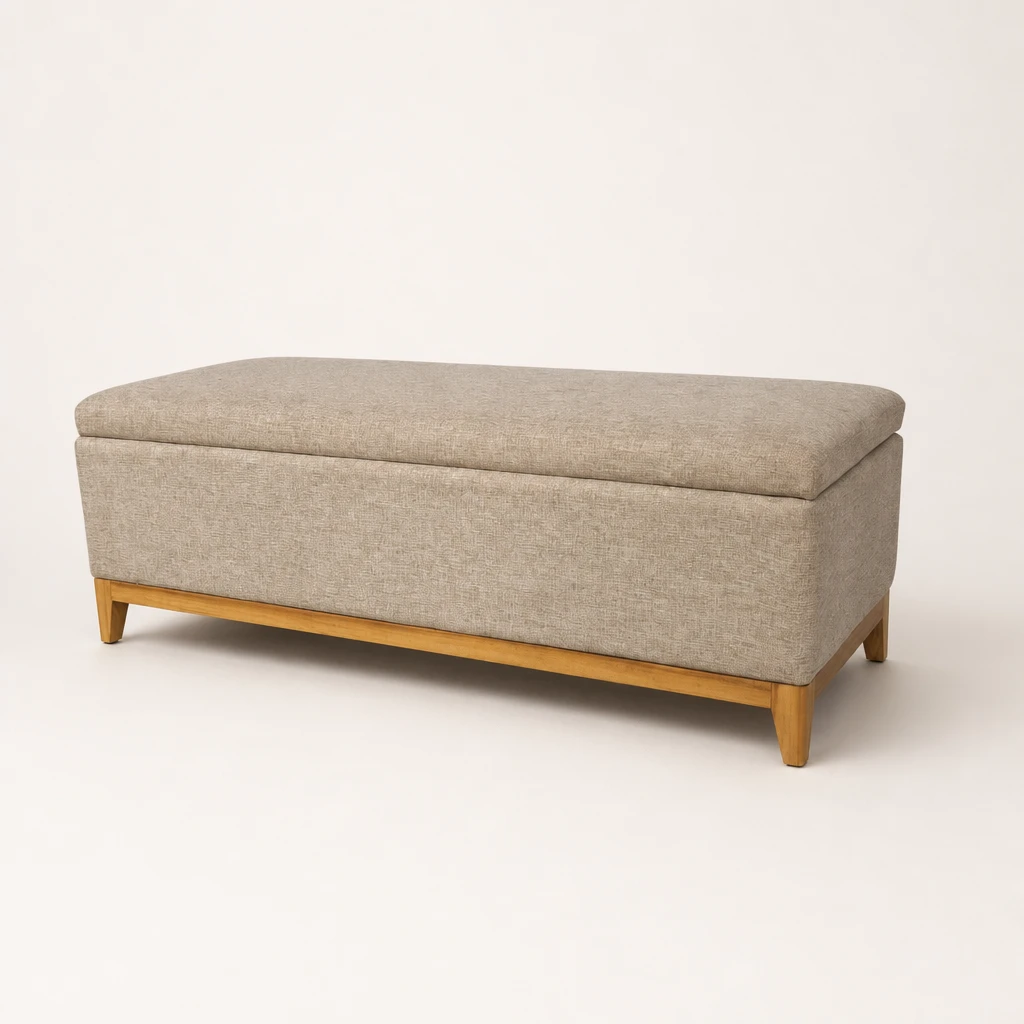 Upholstered Storage Ottoman