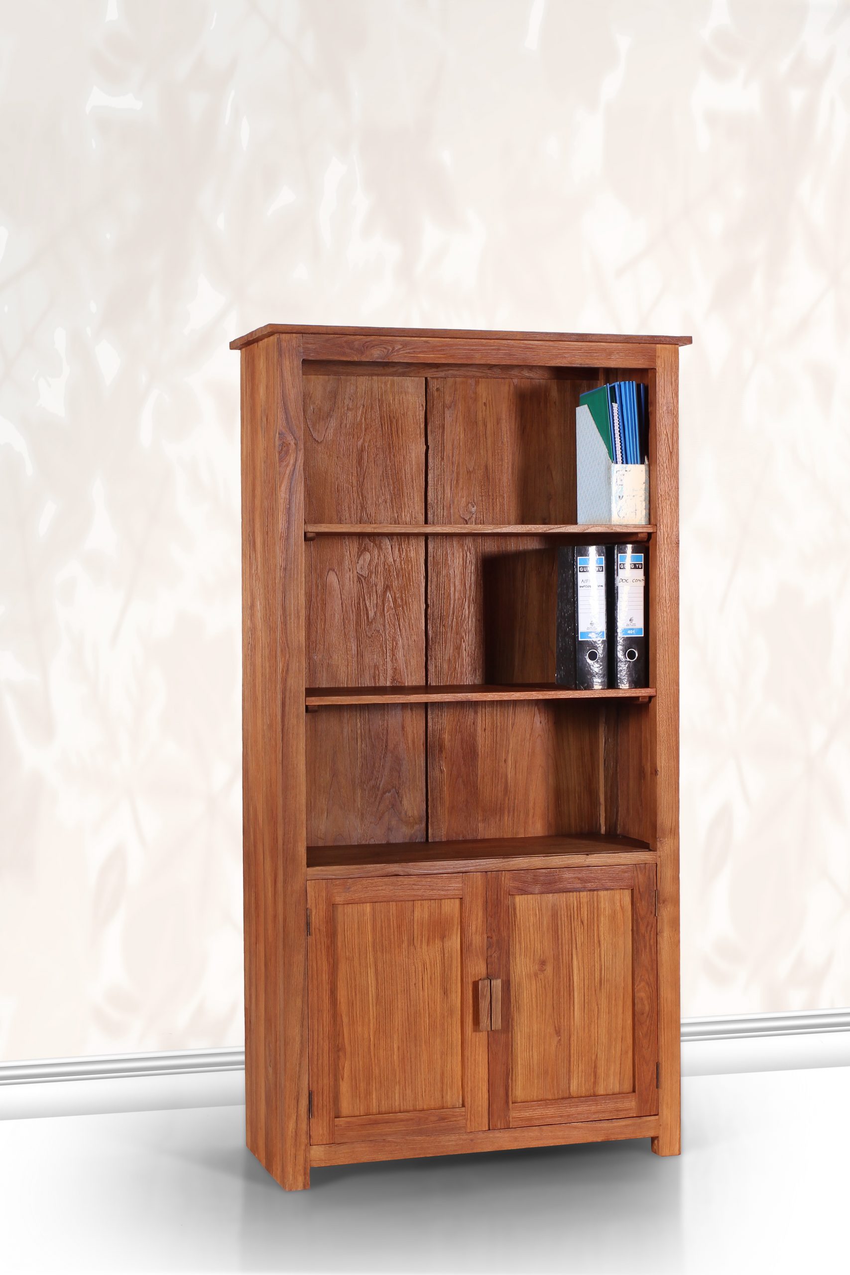 Elegant Teak Book Rack - Flores Wide – Premium Teak Furniture by Starwood