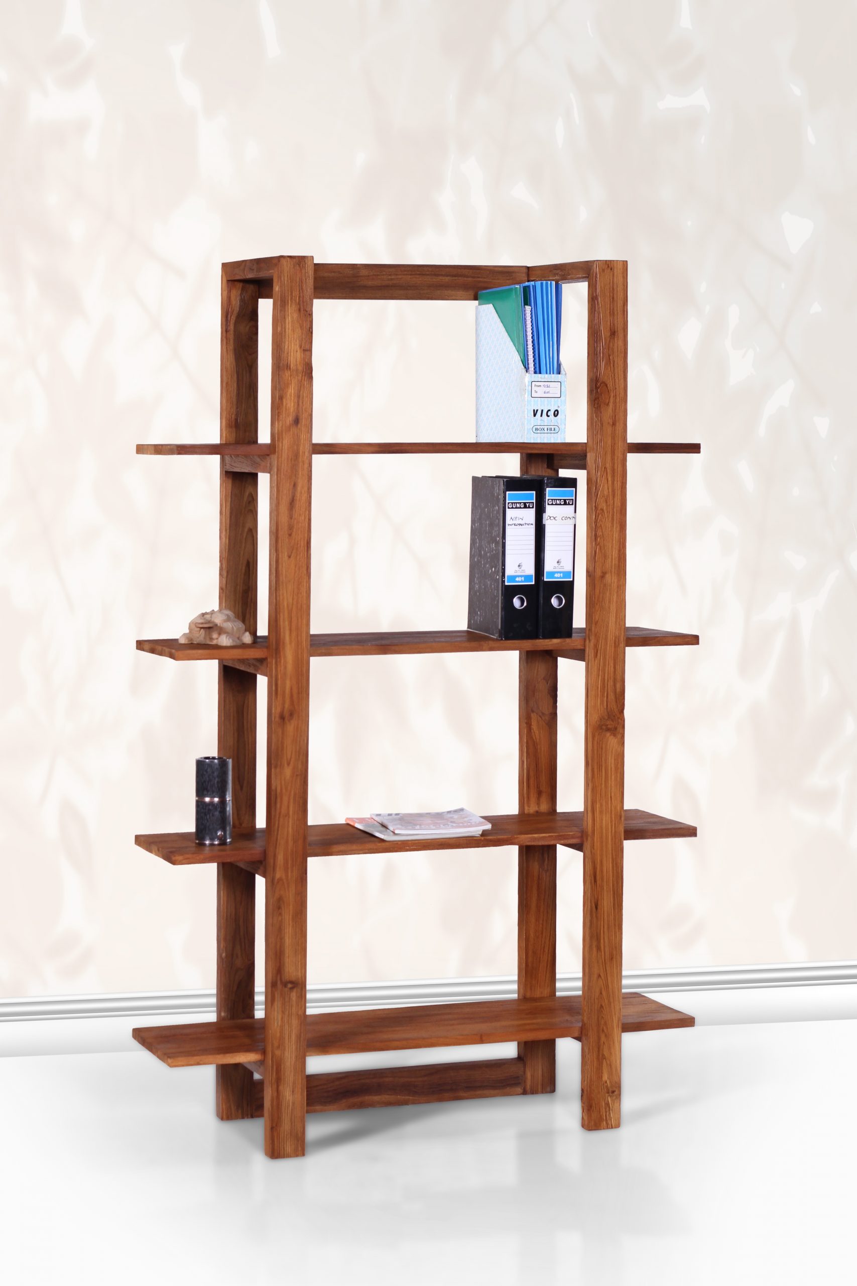Classic Teak Book Rack - Bali Library – Premium Teak Furniture by Starwood
