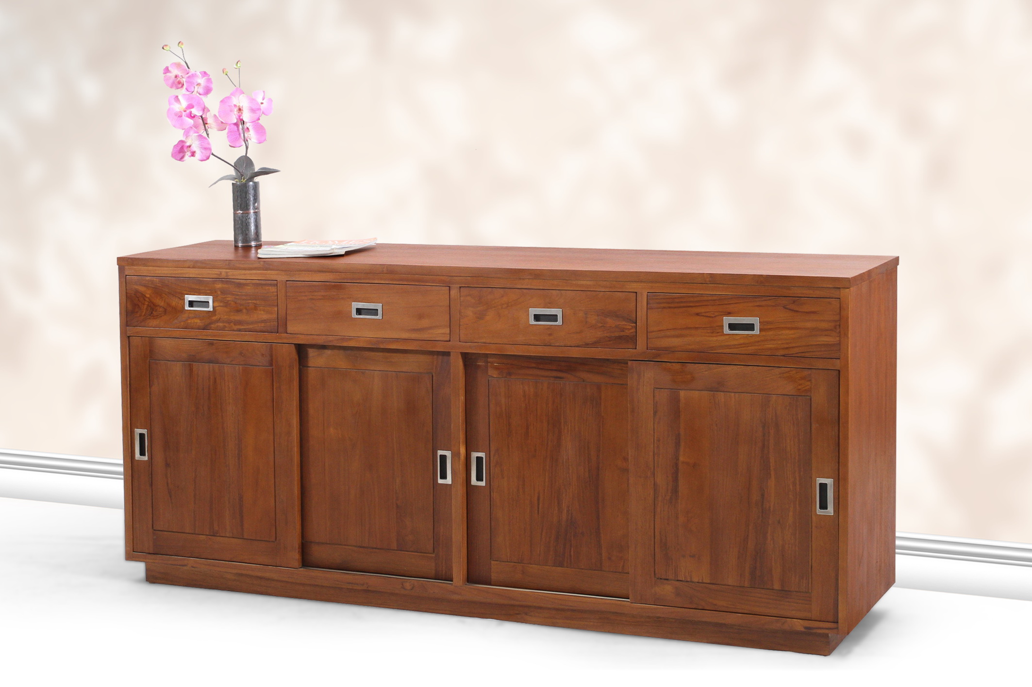 Modern Teak Chest of Drawers - Java Wide – Premium Teak Furniture by Starwood