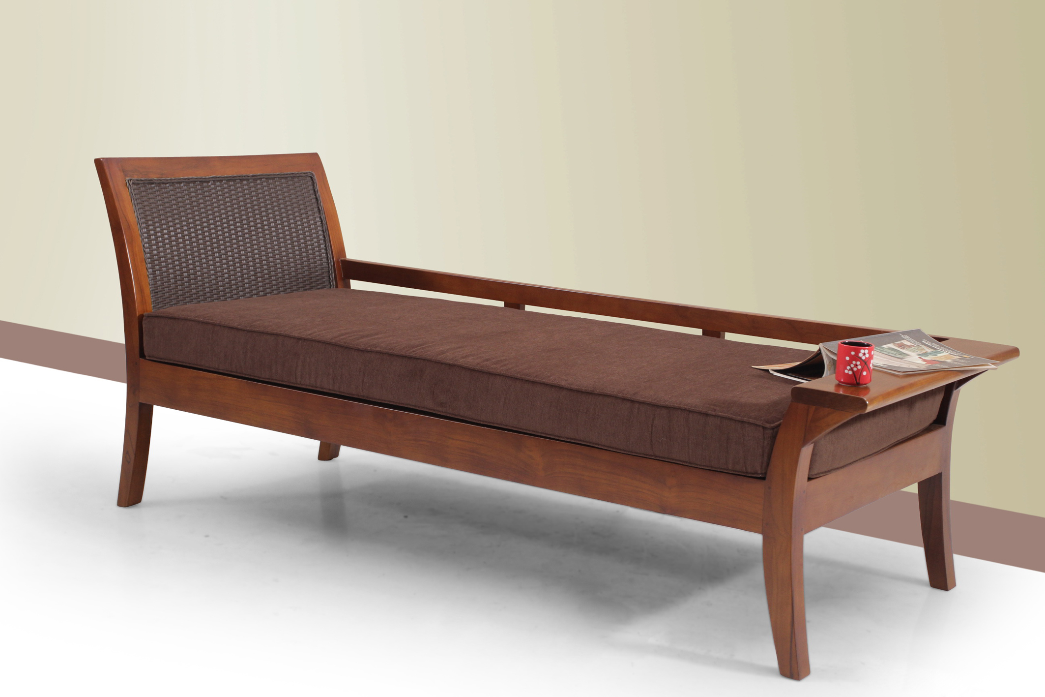 Rustic Teak Daybed - Lombok Sun – Premium Teak Furniture by Starwood - Image 1