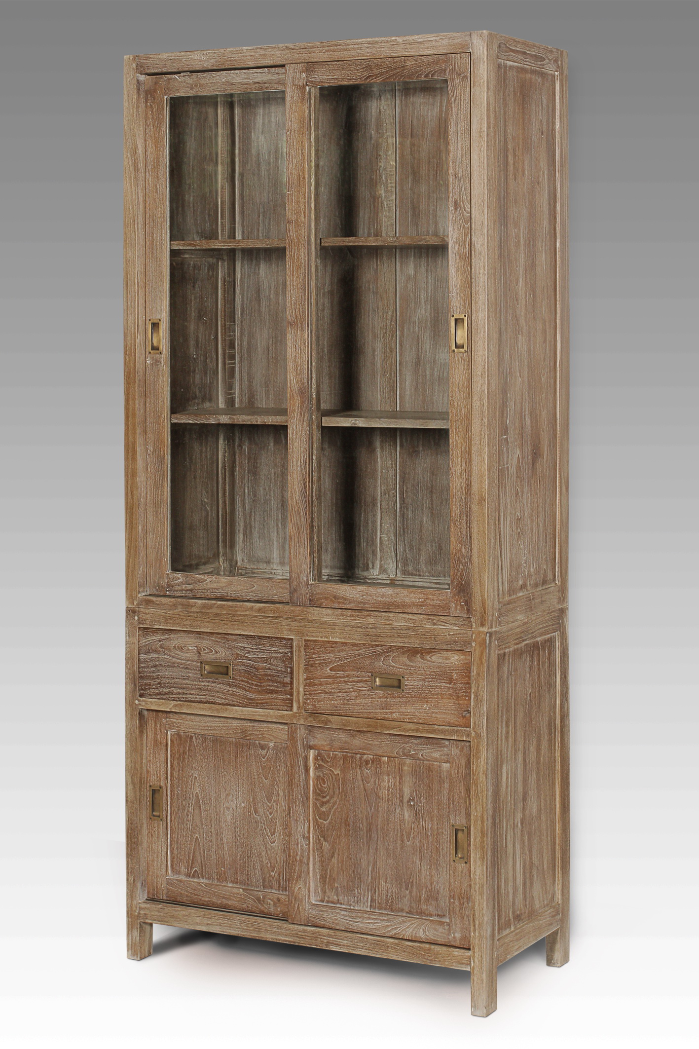 Classic Teak Display Cabinet - Bali Vitrine – Premium Teak Furniture by Starwood