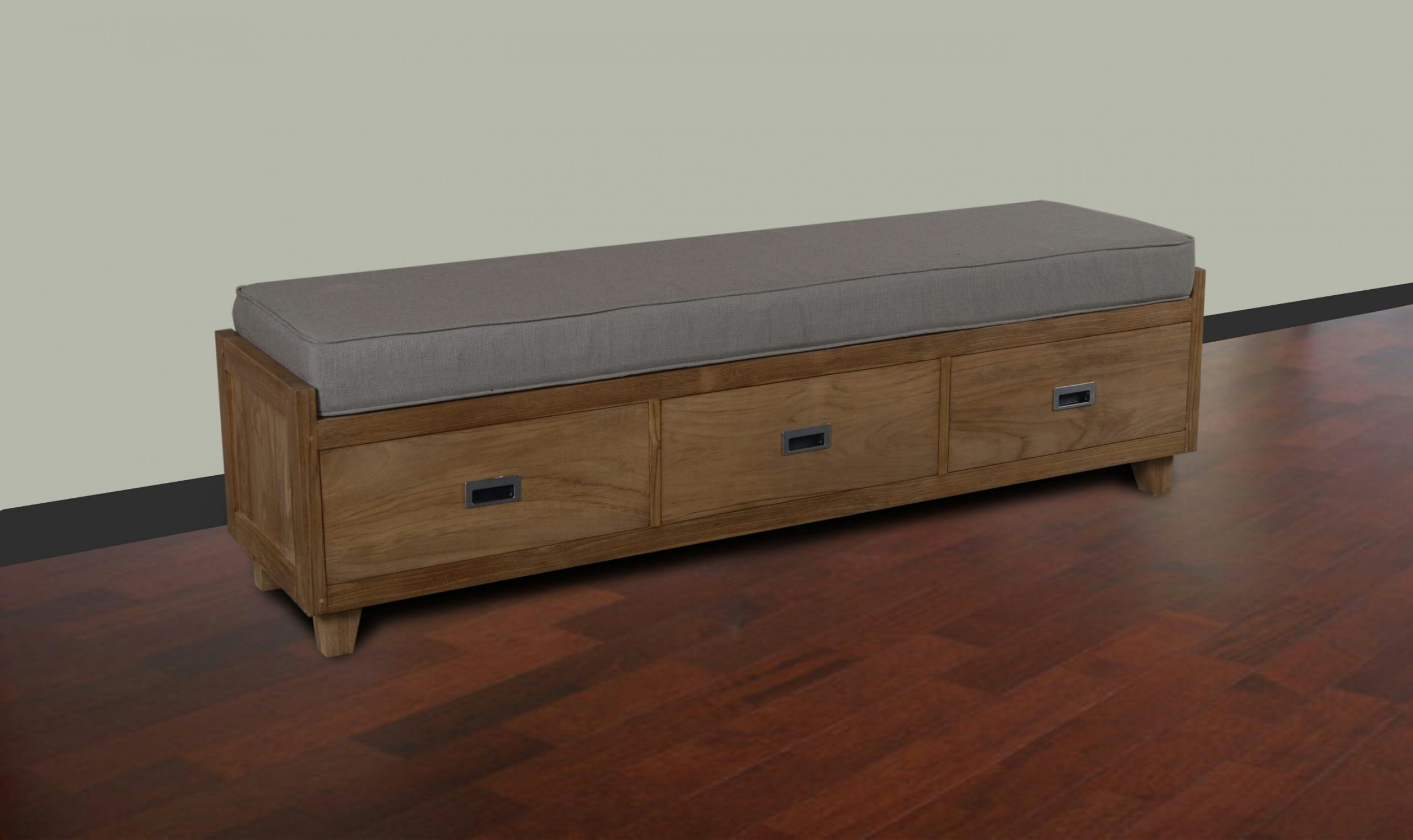 Classic Teak Ottoman - Bali Cube by Starwood Furniture