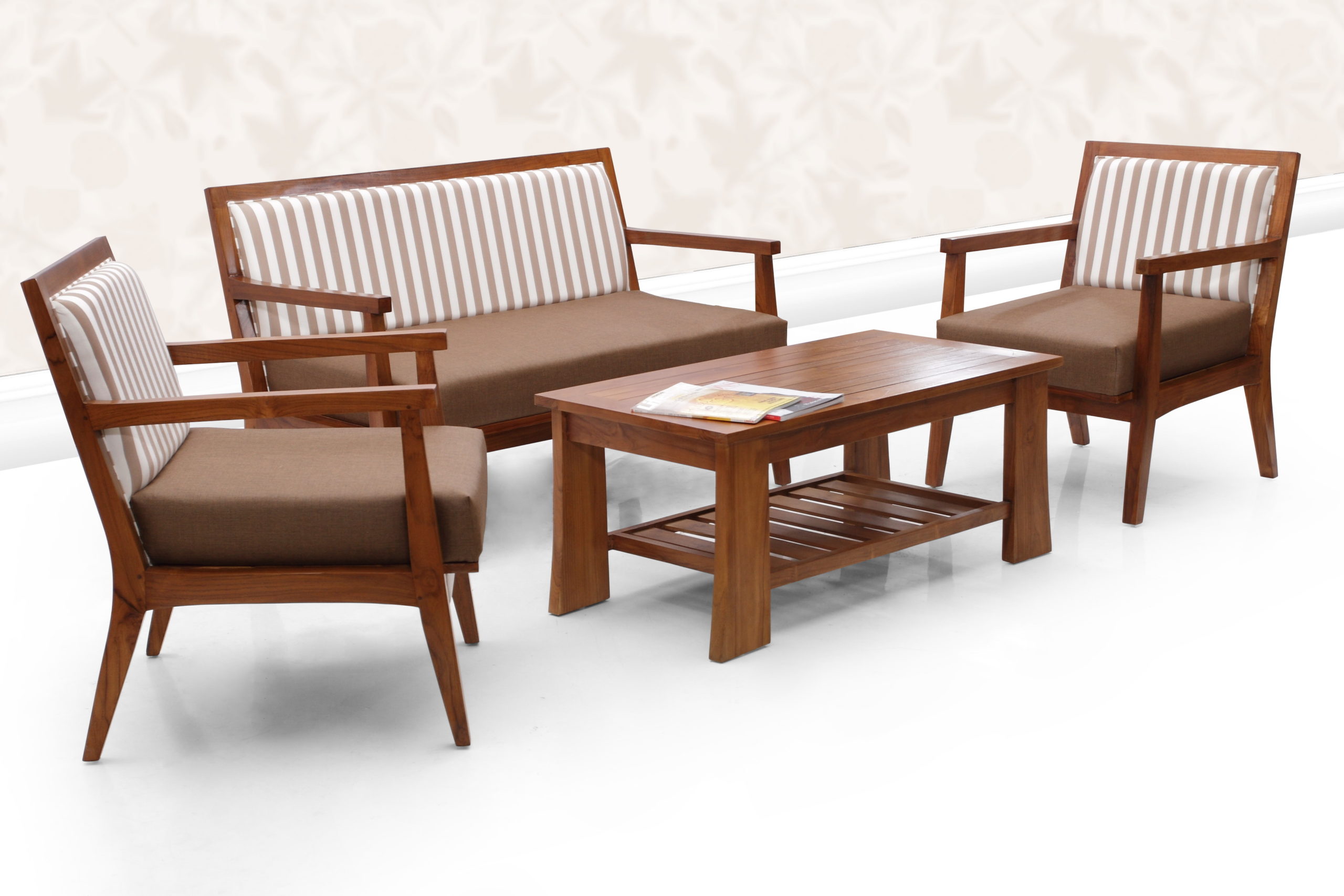 Minimalist Teak Sofa - Java Two-Seater by Starwood Furniture