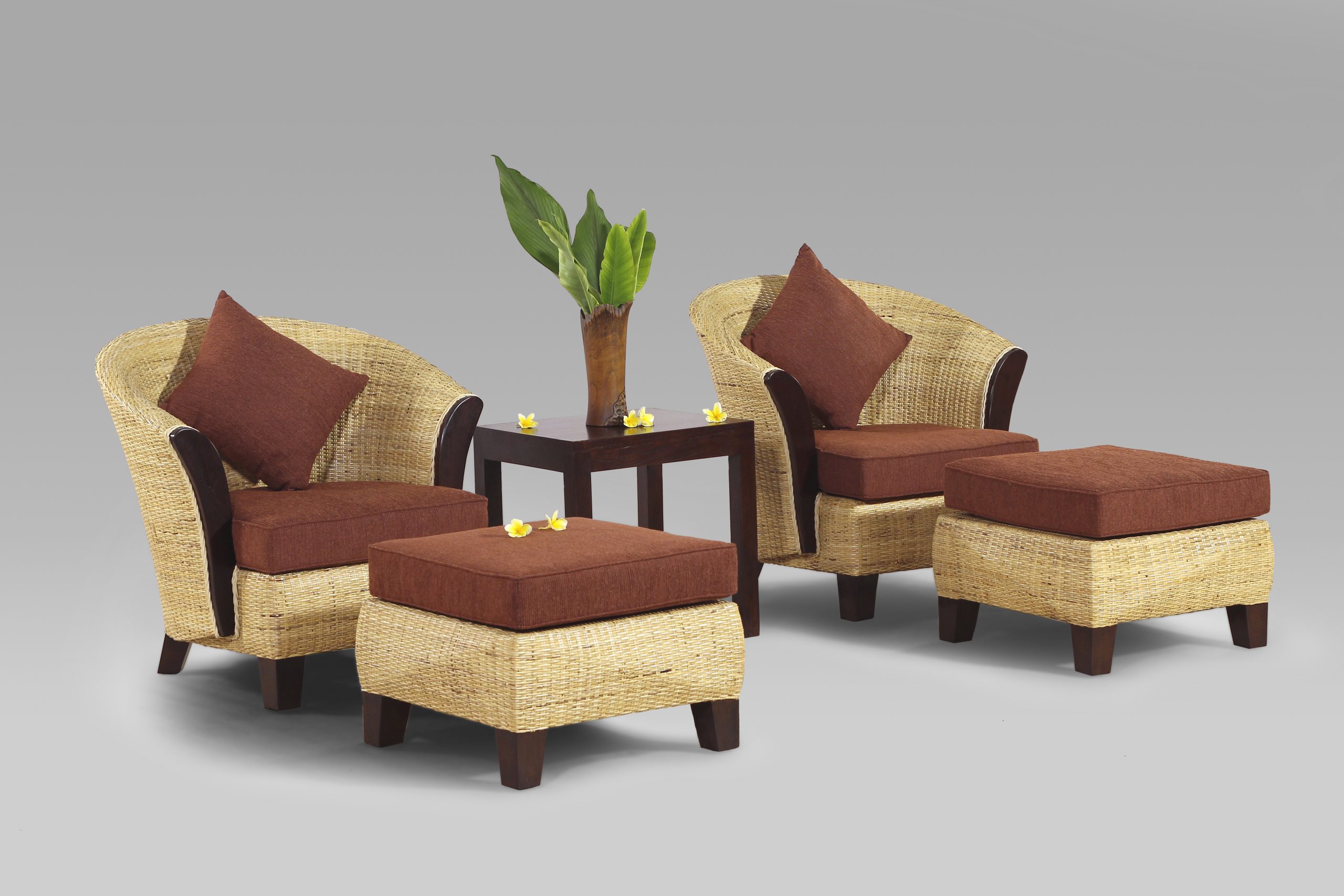 Elegant Teak Terrace Chair - Flores Covered by Starwood Furniture