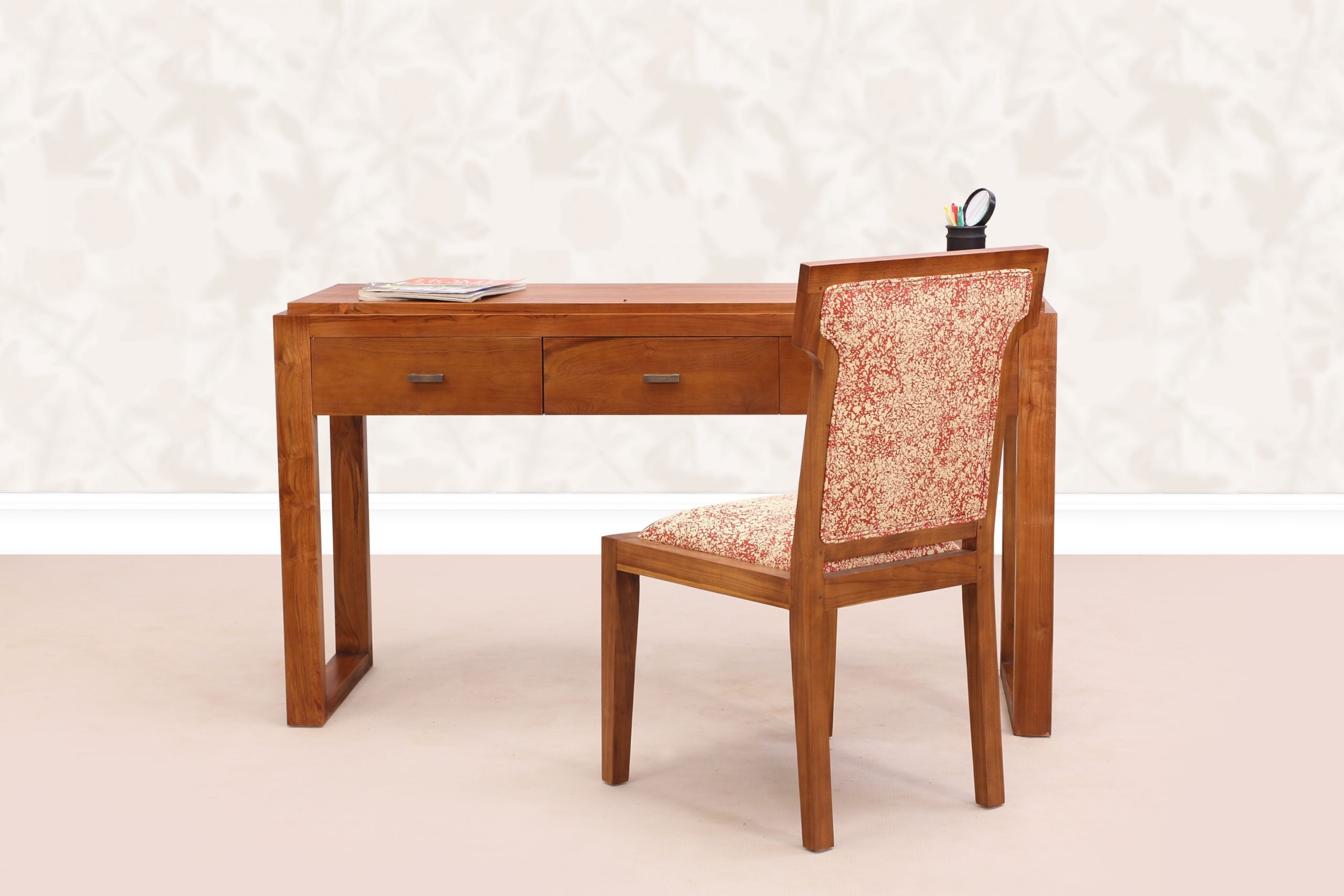 Artisan Teak Writing Table - Sumatra Corner by Starwood Furniture